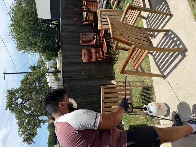 teak furniture before and after restoration